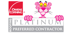 Owens Corning Platinum Preferred Roofing Contractor Pink Panther